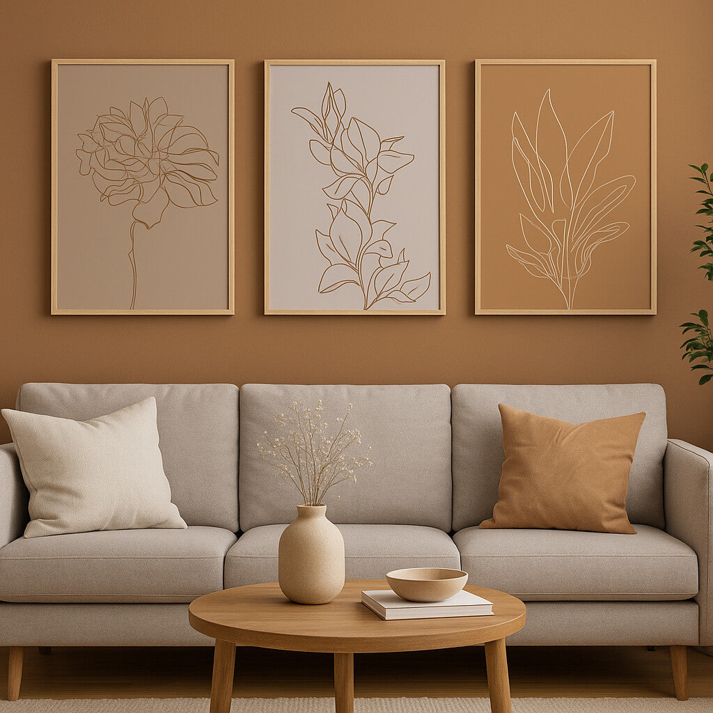 Line Art 415x575mm FLOWER Abstract:ラインアート ILA-53566