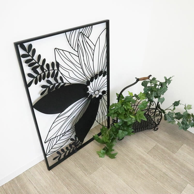 ウォールアートパネル フラワー 壁掛け 壁飾り