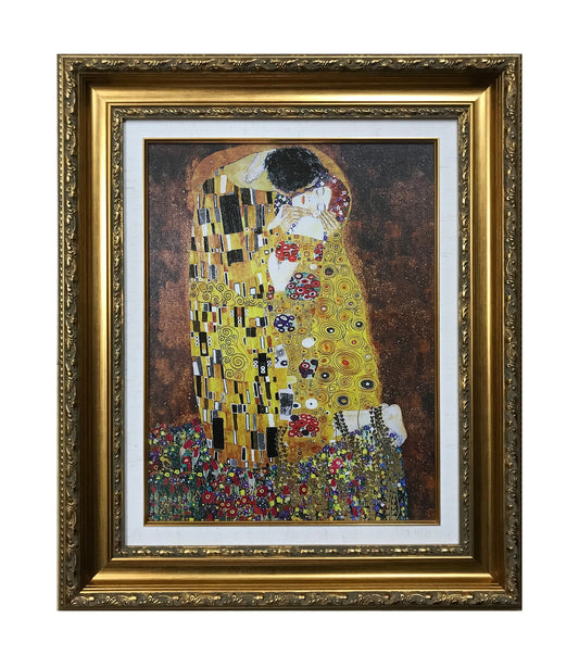 複製名画　F6号サイズ/Gustav Klimt（グスタフ・クリムト）キス（接吻）