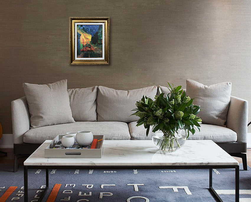 複製名画　F6号サイズ/フィンセント・ファン・ゴッホ （Vincent van Gogh）夜のカフェテラス