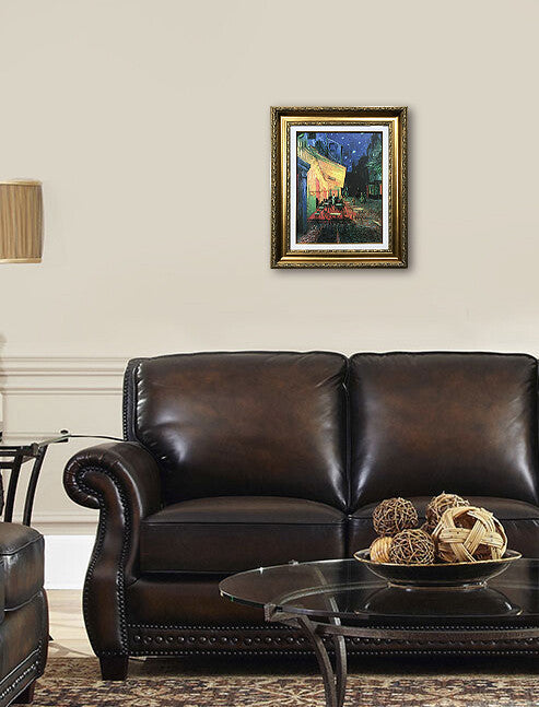 複製名画　F6号サイズ/フィンセント・ファン・ゴッホ （Vincent van Gogh）夜のカフェテラス