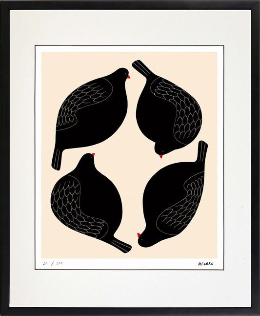 MEOMEO 四羽の鳩(C4924)