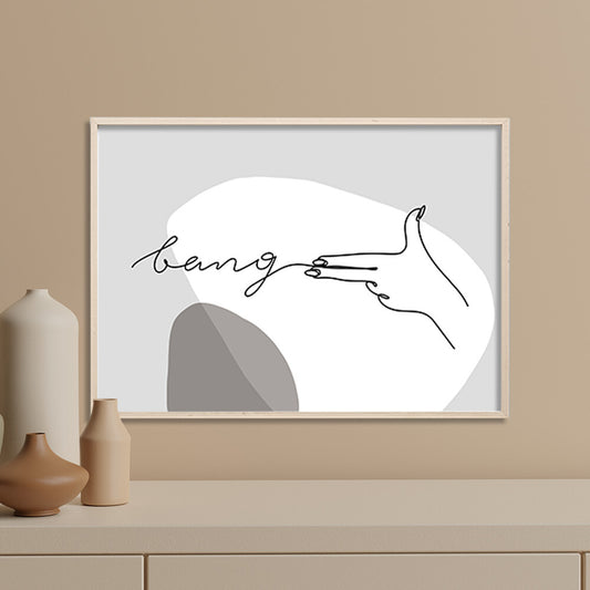 miim ポスター A4 A3 北欧 韓国 モダン 絵 ナチュラル ベージュ