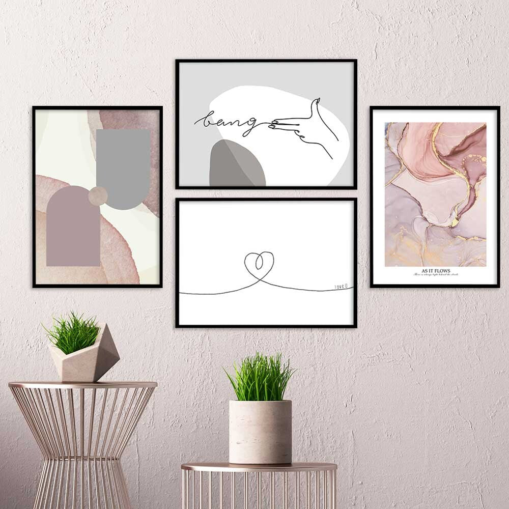 miim ポスター A4 A3 北欧 韓国 モダン 絵 ナチュラル ベージュ