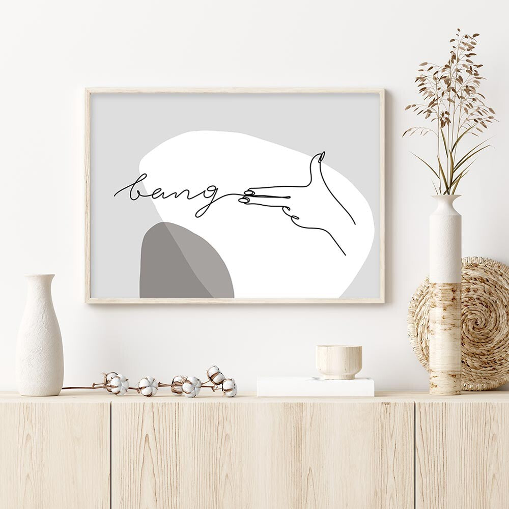 miim ポスター A4 A3 北欧 韓国 モダン 絵 ナチュラル ベージュ