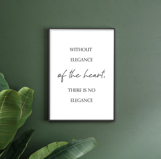 miim アートポスター ELEGANCE エレガンス 文字テキストデザイン A3 A4 アートプリント 高級印画紙//PO11