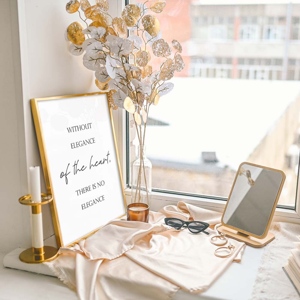 miim アートポスター ELEGANCE エレガンス 文字テキストデザイン A3 A4 アートプリント 高級印画紙//PO11