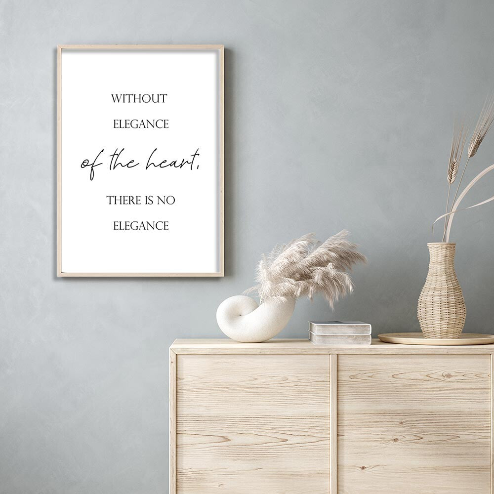 miim アートポスター ELEGANCE エレガンス 文字テキストデザイン A3 A4 アートプリント 高級印画紙//PO11