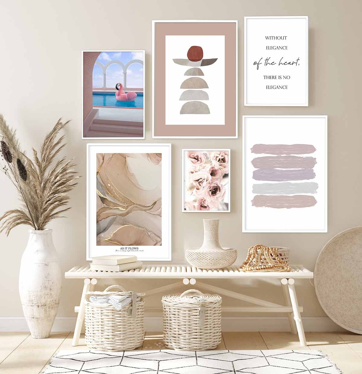 miim アートポスター ELEGANCE エレガンス 文字テキストデザイン A3 A4 アートプリント 高級印画紙//PO11