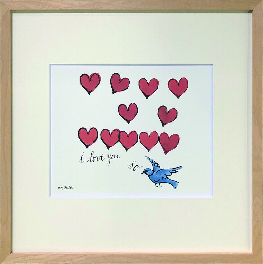 アートフレーム　アンディ・ウォーホル Andy Warhol I LOVE YOU SO, C. 1958(S-size)