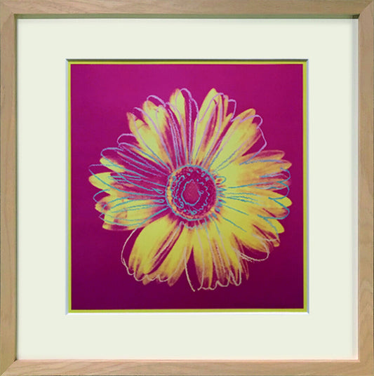 アートフレーム　アンディ・ウォーホル Andy Warhol Daisy, c.1982(fuchsia & yellow)