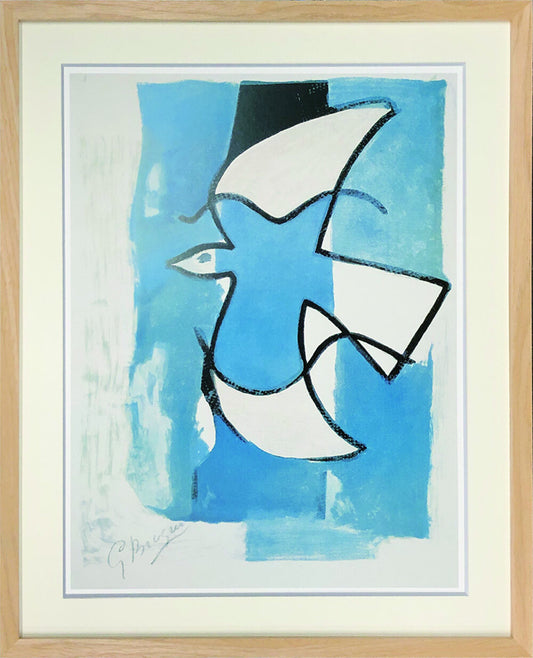 アートフレーム ジョルジュ・ブラック Georges Braque L'oiseaux bleu et gris