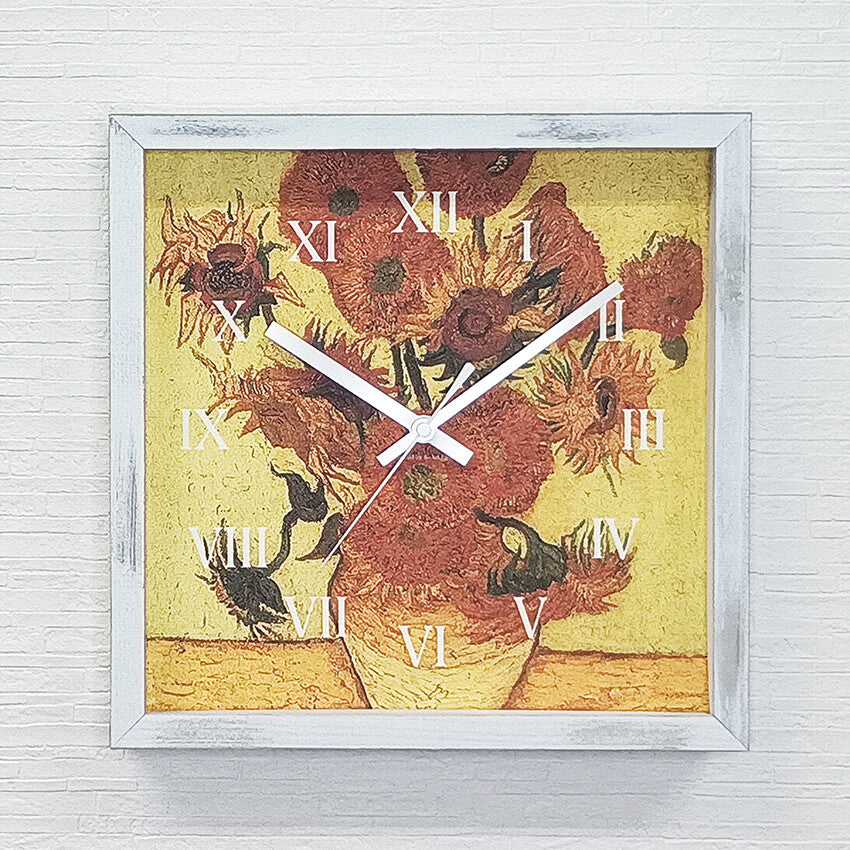 Masterpiece Clock<名画時計>Vincent Willem van Gogh(ゴッホ)/ひまわり