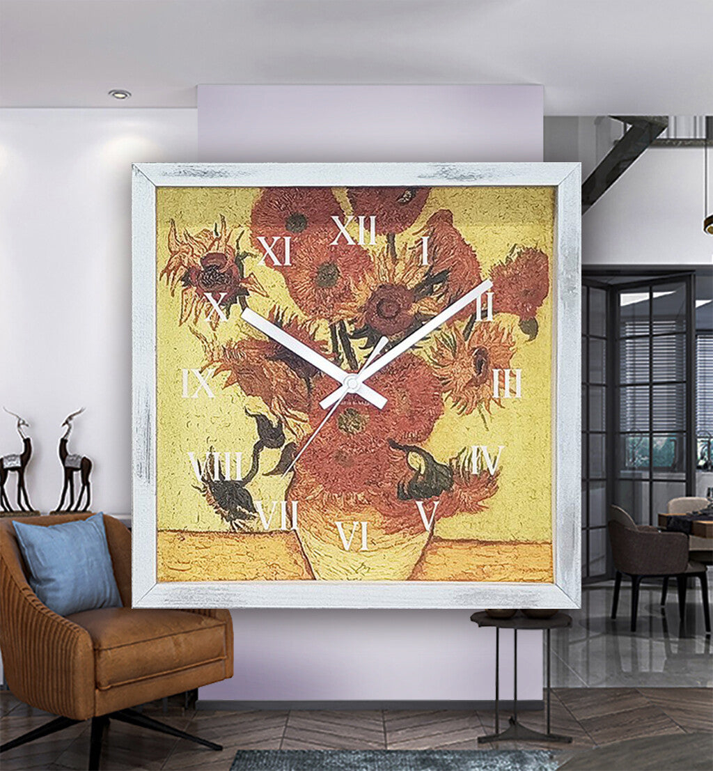 Masterpiece Clock<名画時計>Vincent Willem van Gogh(ゴッホ)/ひまわり