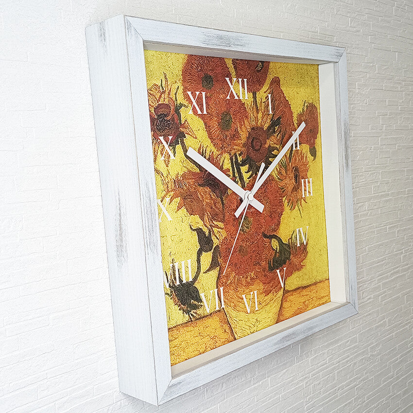 Masterpiece Clock<名画時計>Vincent Willem van Gogh（ゴッホ）/ひまわり