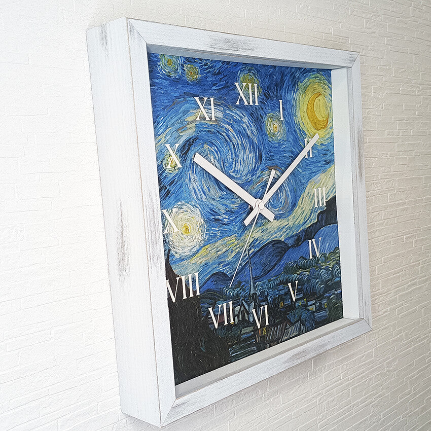 Masterpiece Clock<名画時計>Vincent Willem van Gogh（ゴッホ）/星月夜