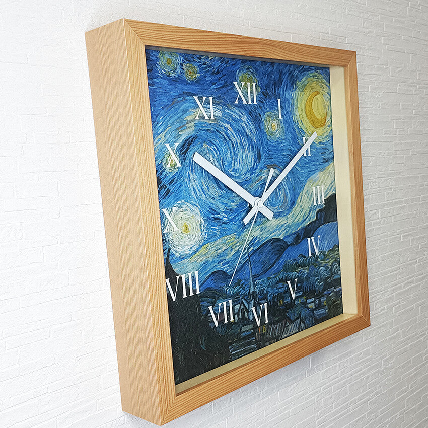Masterpiece Clock<名画時計>Vincent Willem van Gogh（ゴッホ）/星月夜