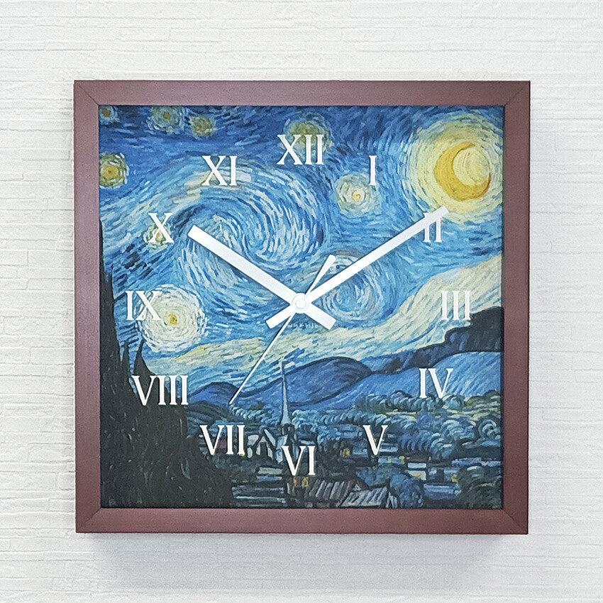 Masterpiece Clock<名画時計>Vincent Willem van Gogh（ゴッホ）/星月夜