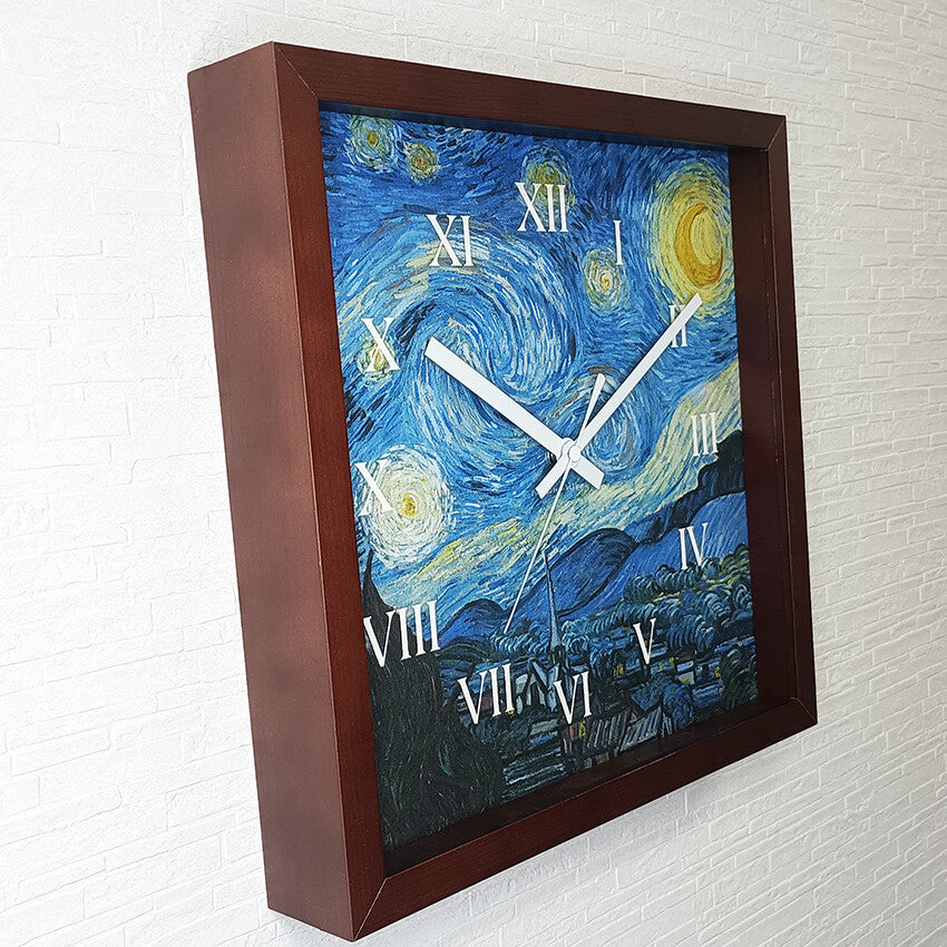 Masterpiece Clock<名画時計>Vincent Willem van Gogh（ゴッホ）/星月夜