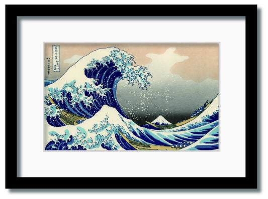 和楽シリーズ　インテリアアート　葛飾北斎/富嶽三十六景/神奈川沖浪裏