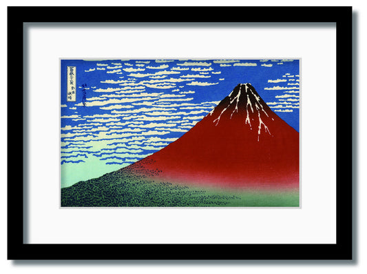 和楽シリーズ　インテリアアート　葛飾北斎/富嶽三十六景/凱風快晴