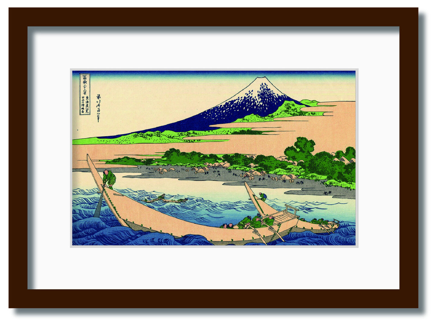 和楽シリーズ　インテリアアート　葛飾北斎/富嶽三十六景/東海道江尻田子の浦略図