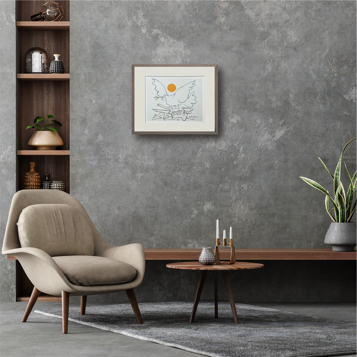 アートフレーム　パブロ・ピカソ Pablo Picasso 武器のない世界へ