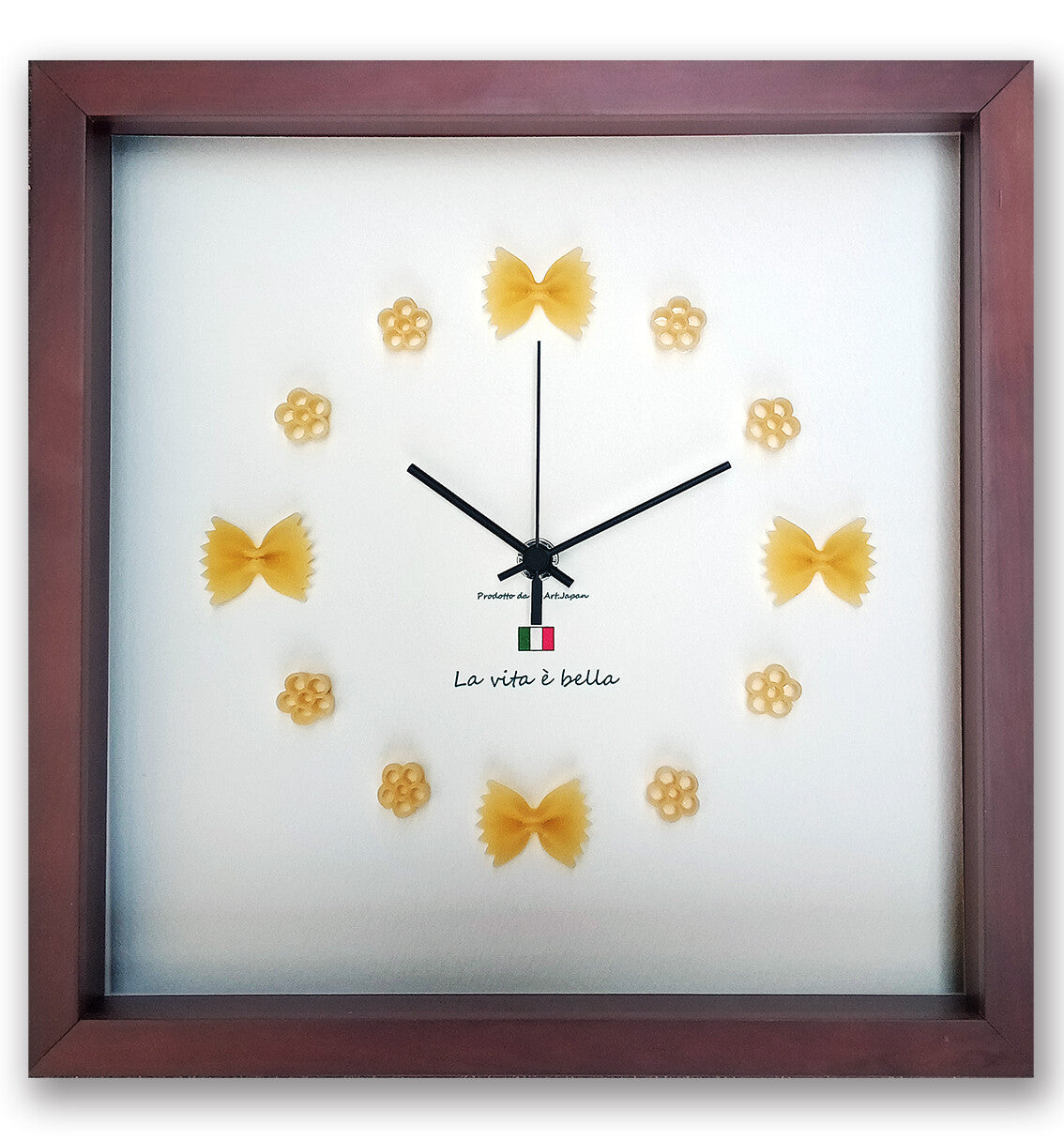 パスタを使った可愛い掛時計[Orologio carino]