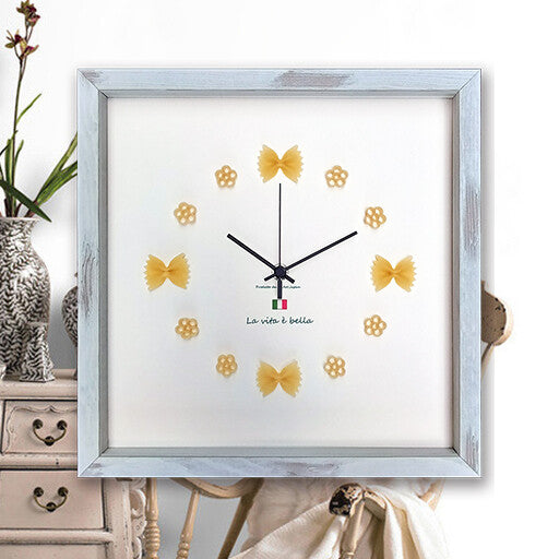 パスタを使った可愛い掛時計[Orologio carino]