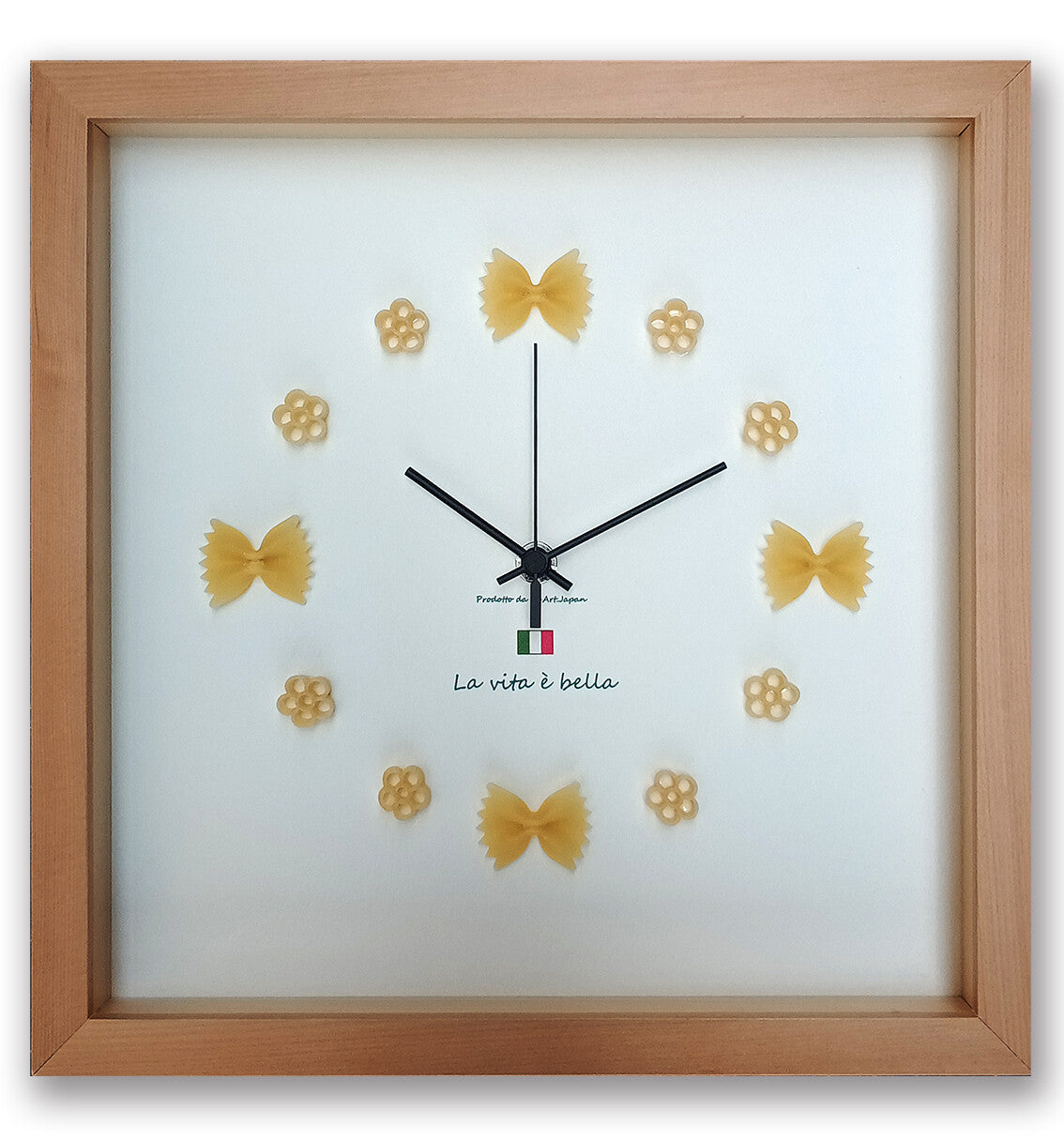 パスタを使った可愛い掛時計[Orologio carino]