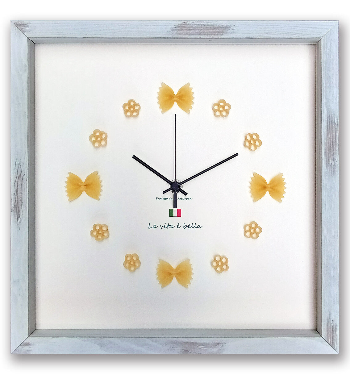 パスタを使った可愛い掛時計[Orologio carino]