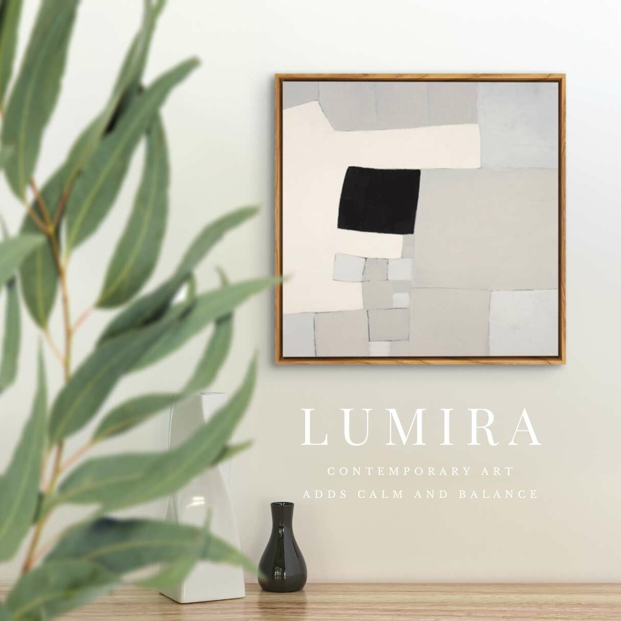 LUMIRA (ルミラ) デザインアート 32.5cm 正方形 アートパネル 北欧 シンプル モダン 絵 インテリア雑貨