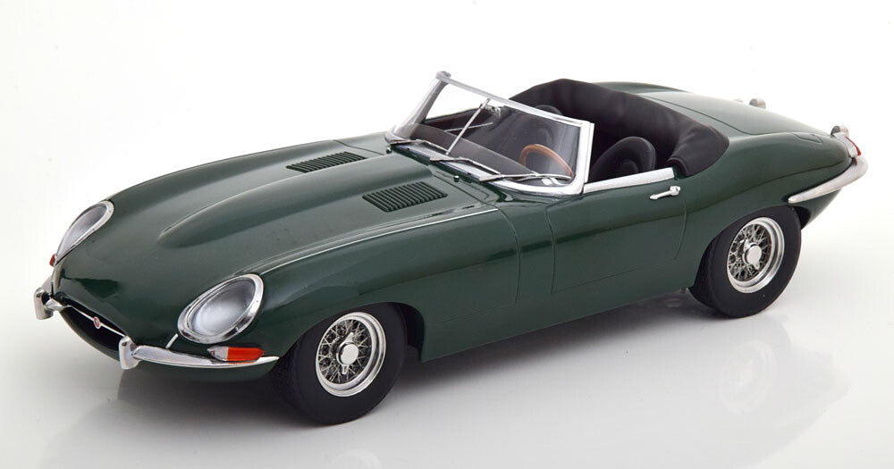 KKscale 1/18 ジャガー E-Type Convertible open Series1 LHD 1961 British Racing Green ミニカー