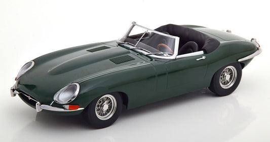 KKscale 1/18 ジャガー E-Type Convertible open Series1 LHD 1961 British Racing Green ミニカー