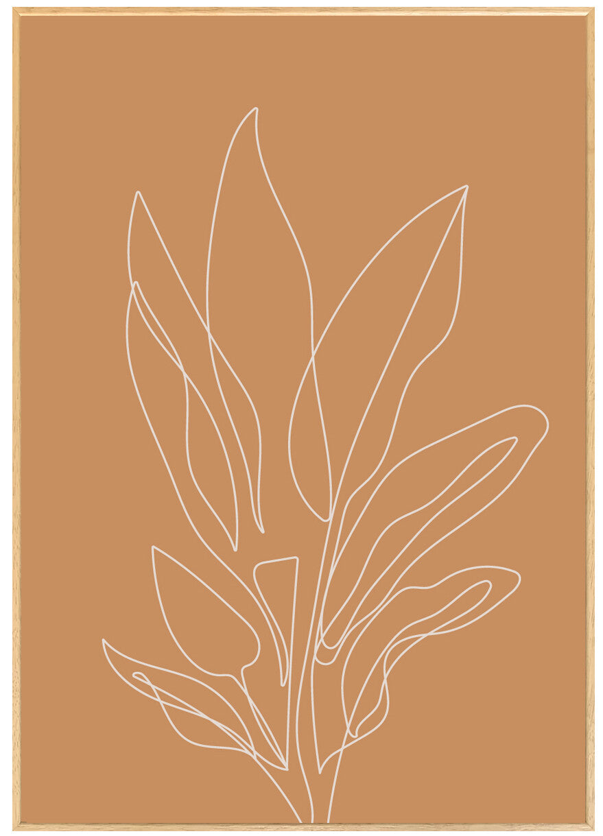 Line Art　415x575mm FLOWER　Abstract:ラインアート ILA-53566