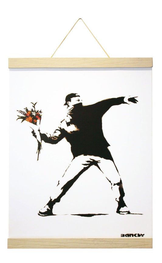 バンクシー ハンガータイプ ホワイト Banksy Molotov